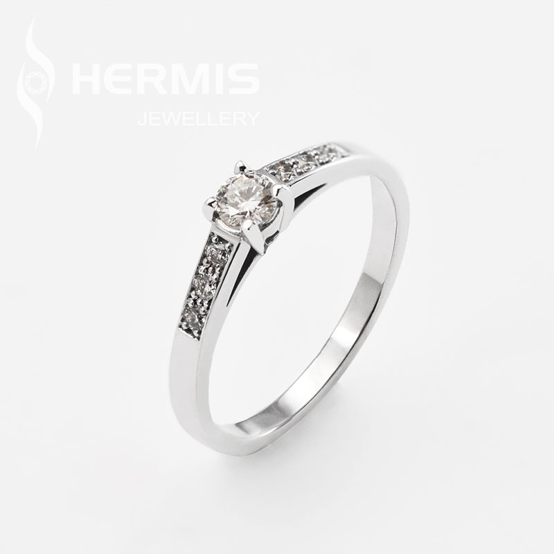 [:lt]Subtilaus stiliaus sužadėtuvių žiedas su briliantais[:en]Engagement ring with diamonds made in subtle fashion[:]