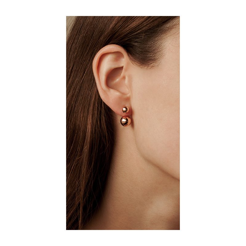 [:lt]Auksiniai auskarai burbulai[:en]Ear jacket bubble earrings[:]