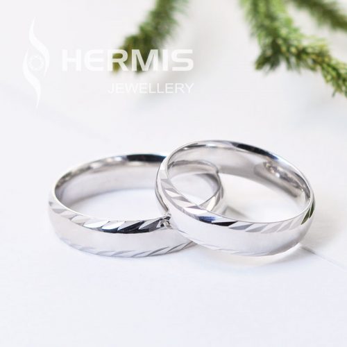 [:lt]Sidabriniai vestuviniai žiedai graviruotais krašteliais [:en]Engraved sterling silver ring[:]