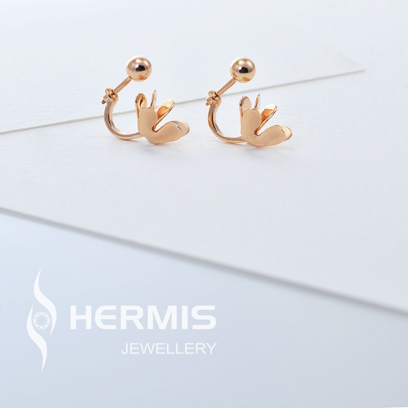 [:lt]Natūralių formų auksiniai auskarai[:en]Organic ear jacket earrings[:]
