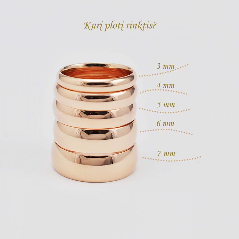[:lt]Klasikiniai 2.5 mm pločio vestuviniai žiedai[:en]Classic 2.5 mm width wedding rings[:]
