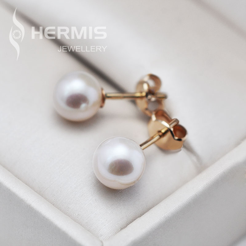 [:lt]Gelavandenių perlų auskarai tiesiai i ausis[:en]Freshwater pearl earrings[:]