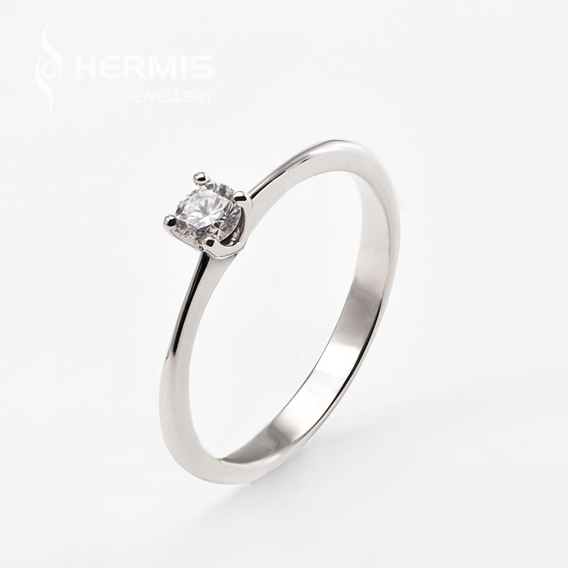 [:lt]Klasikinis sužadėtuvių žiedas su briliantu[:en]Engagement ring with briliant[:]