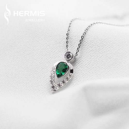 [:lt]Kolje puoštas smaragdu ir briliantais[:en]Necklas with emerald and diamonds[:]