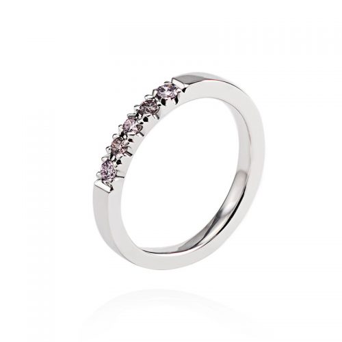 [:lt]Sužadėtuvių žiedas su rožiniais briliantais[:en]Engagement ring with pink diamonds[:]