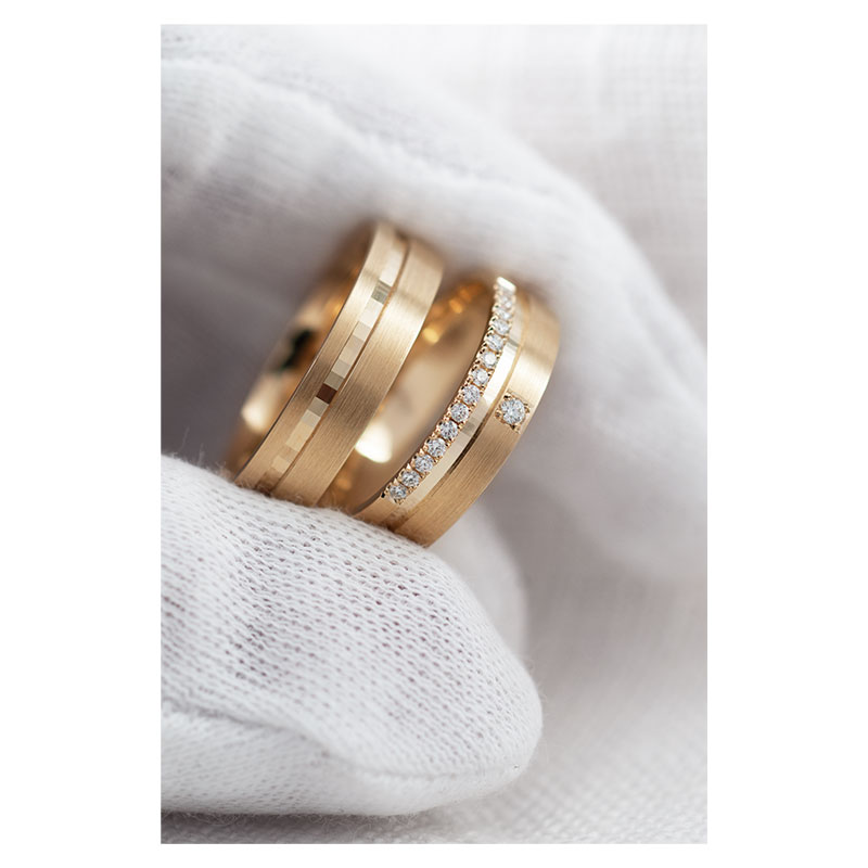 Vestuviniai žiedai su briliantais V1424