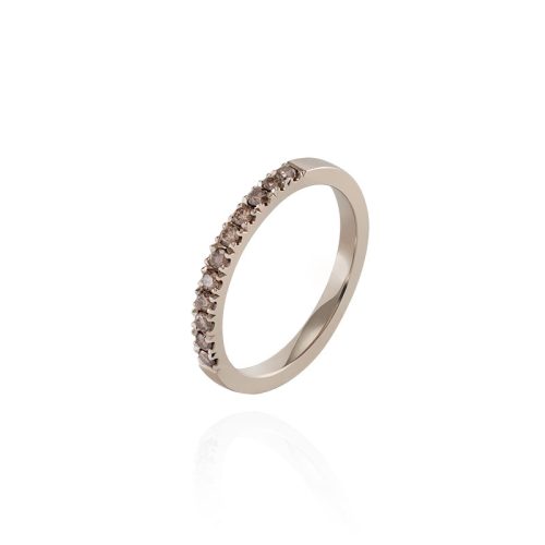 Champagne diamonds eternity ring V1800